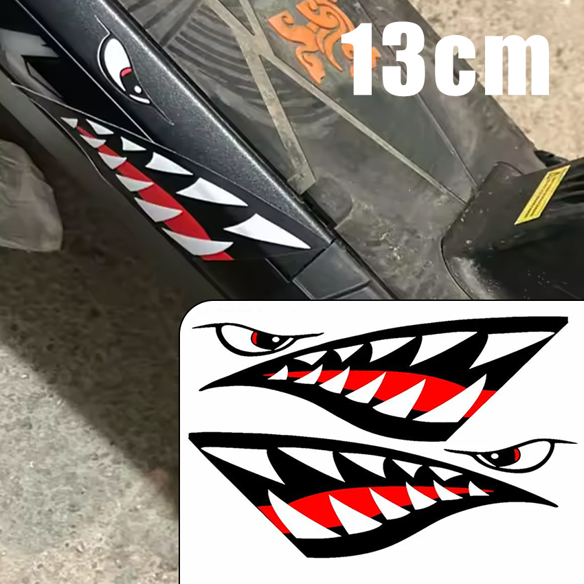 Car Accessories You Need - JDM Shark Mouth Teeth Autosticker Cartoon