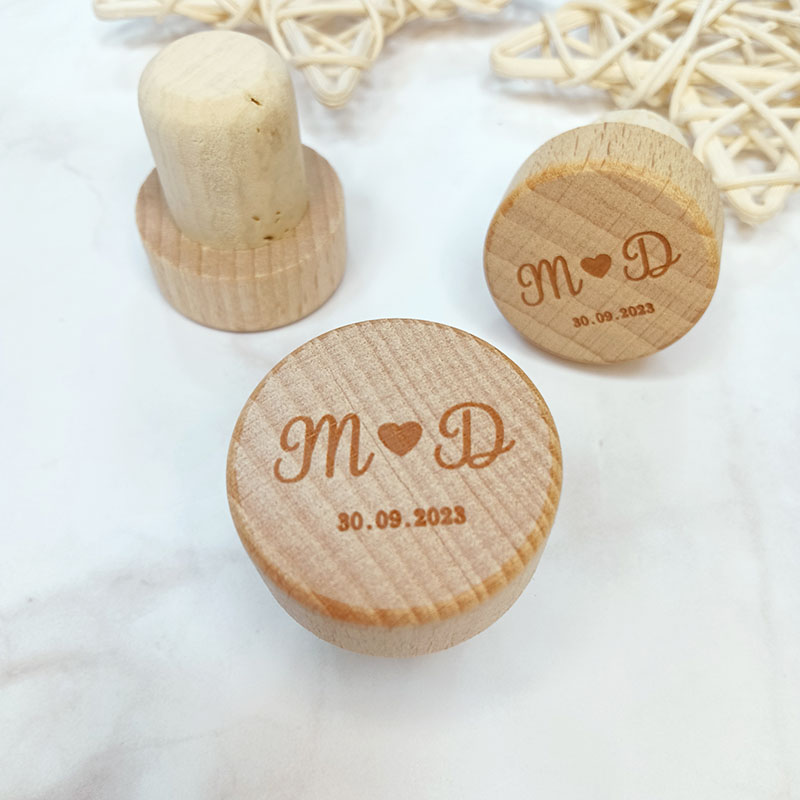 Car Accessories Cork - Gepersonaliseerde Wijnfles Plug Bruiloft Kurken Dank