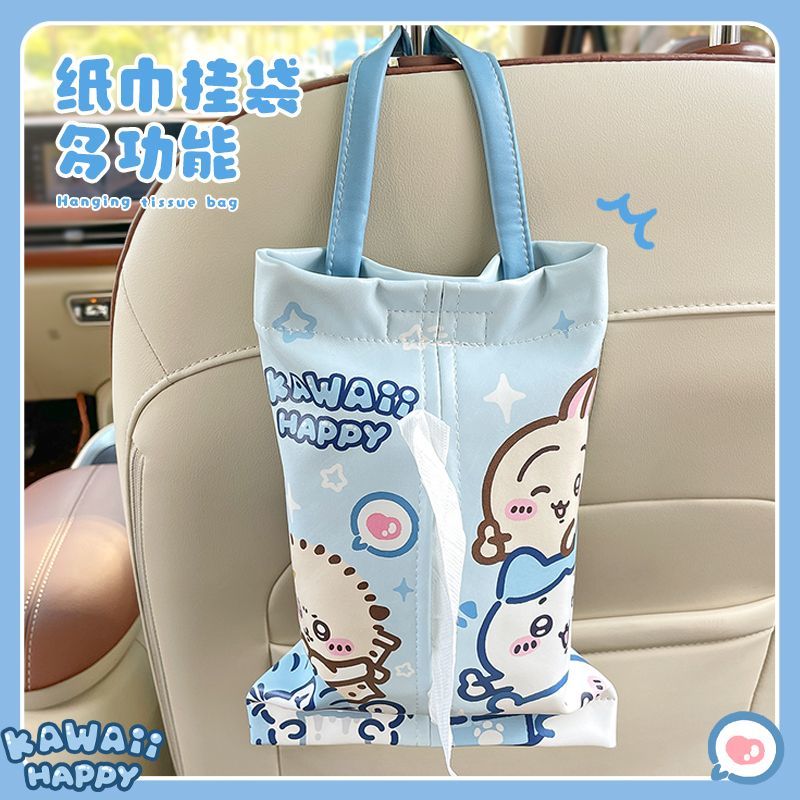 Car Accessories Girl - Schattige auto tissuebox Kawayi Chiikawa hangende