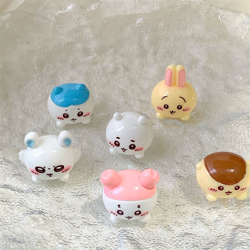 Car Accessories Girl - Chiikawa harsfiguren set schattige cartoon dieren