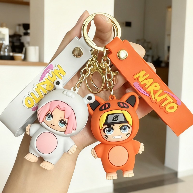 Car Accessories Company - Nieuwe Cartoon Naruto Q-versie Sleutelhanger Anime