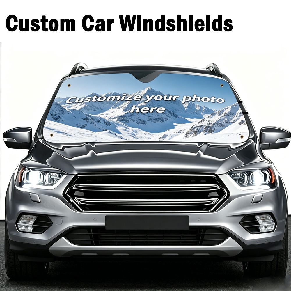 Car Accessories You Need - Gepersonaliseerde autozonnescherm met uw eigen ontwerp,